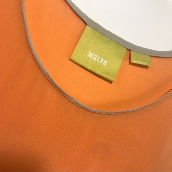 MAEVE ANTHROPOLOGIE 100% Silk Colorblock Silk Tank Size 8 - Picture 7 of 7